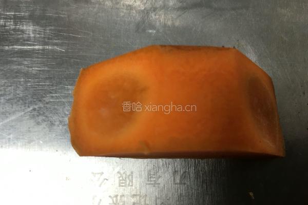 胡萝卜蝴蝶的做法图解2