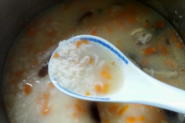 香菇鸡肉粥的做法图解6