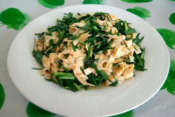 千张丝炒韭菜的做法图解7
