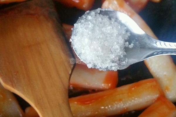 番茄酱炒年糕的做法图解5