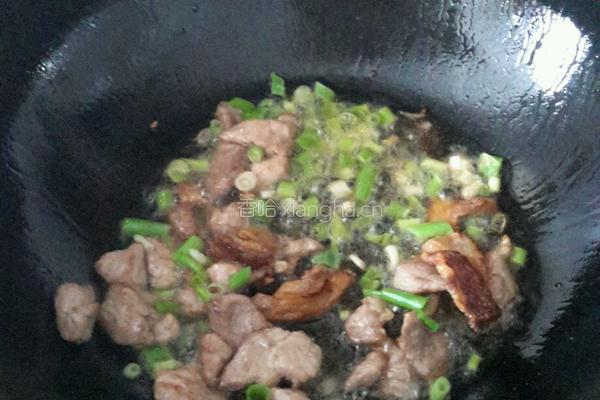 豆角炒肉的做法图解5