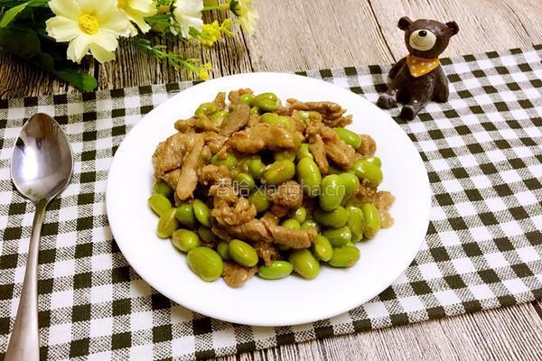 肉丝炒毛豆的做法图解8