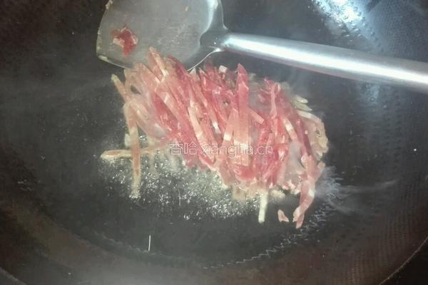 青菜肉丝汤面的做法图解2
