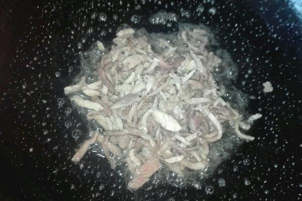 青菜肉丝汤面的做法图解3