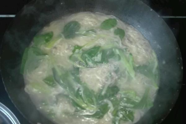 青菜肉丝汤面的做法图解6
