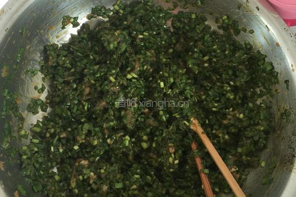 猪肉韭菜鸡蛋水饺的做法图解4