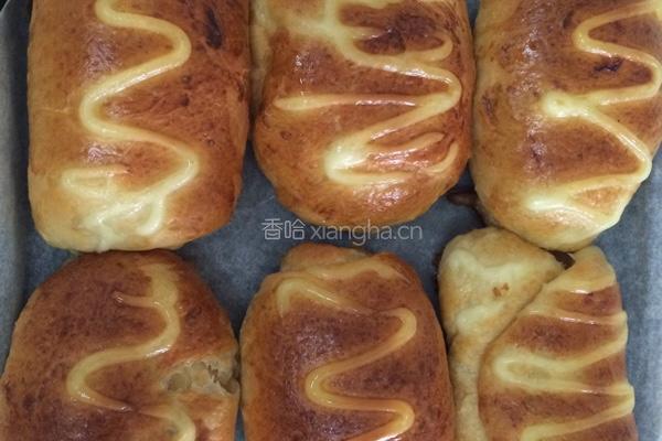 烤面包：萍果馅面包。的做法图解3