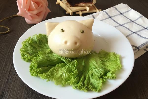 小猪豆沙包的做法图解13