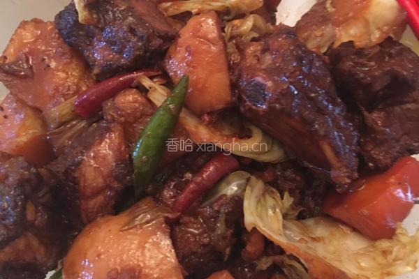 蔬菜烧排骨