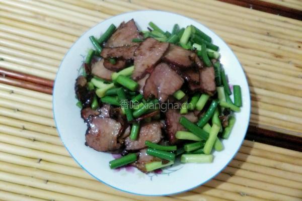 蒜苔炒腊肉