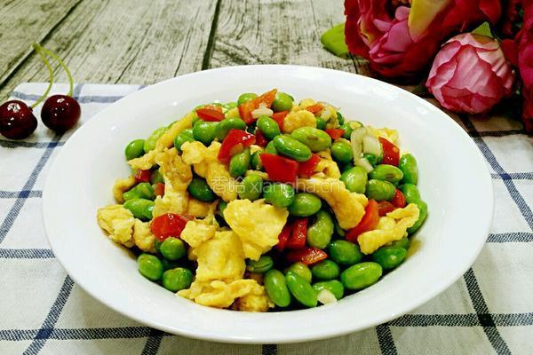 毛豆炒鸡蛋的做法图解11