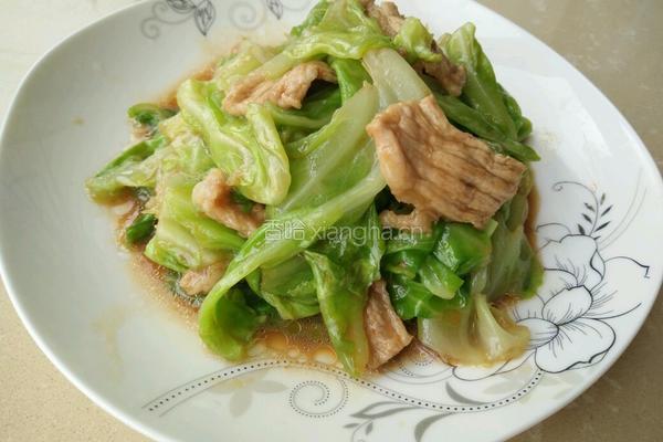 圆白菜炒肉