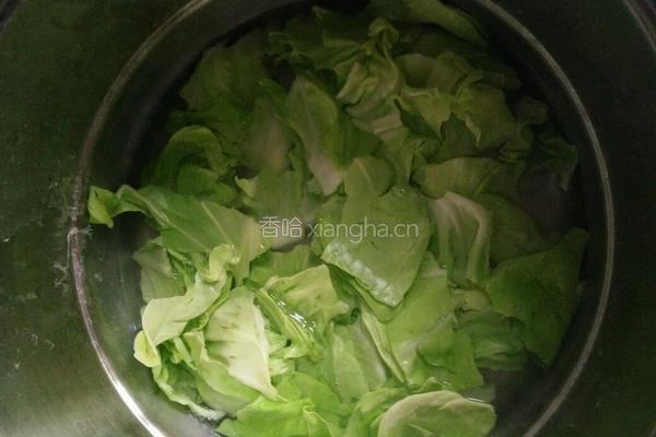 圆白菜炒肉的做法图解3