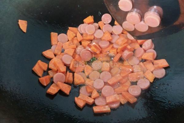 火腿蛋炒饭的做法图解5