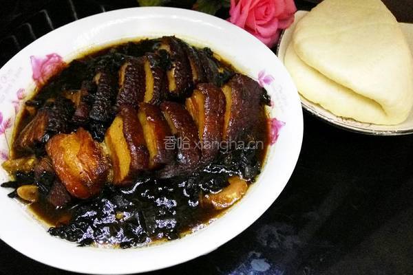 茶香梅菜扣肉的做法图解17