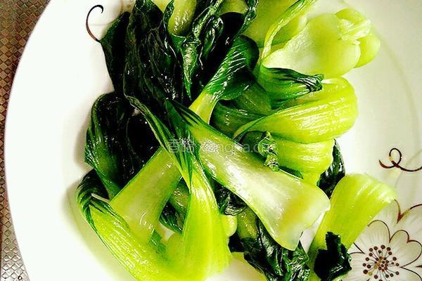 豆酱小油菜的做法图解4