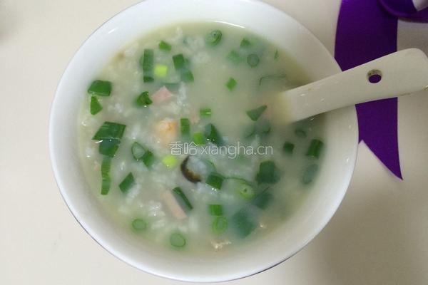 皮蛋瘦肉鲜虾粥