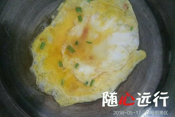 煎蛋葱油饼的做法图解7