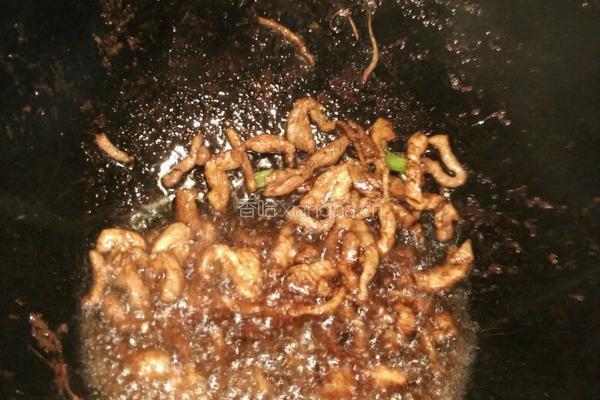 肉丝炒豆角的做法图解3
