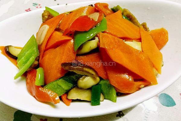香菇胡萝卜炒肉的做法图解9