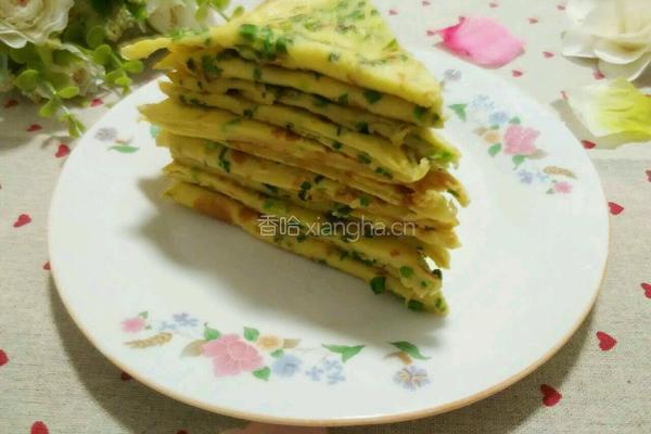 韩式鸡蛋葱花饼的做法图解12
