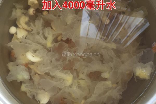 美丽佳人饮品@银耳汤的做法图解3