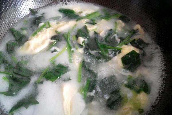 菠菜鸡蛋汤的做法图解8
