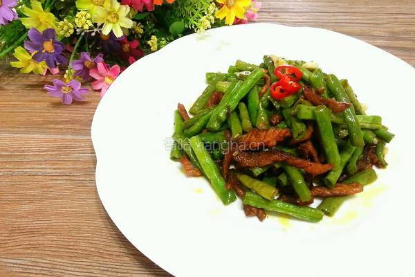 豆角炒肉丝的做法图解12