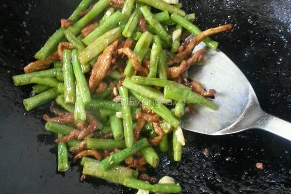 豆角炒肉丝的做法图解11