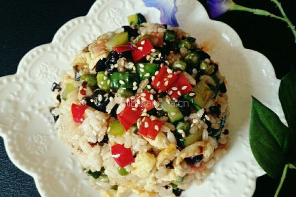 双椒炒饭的做法图解8