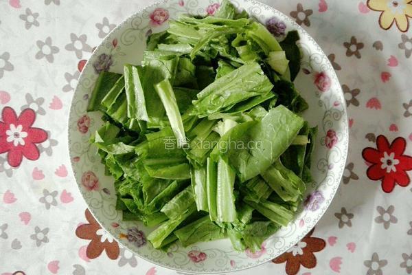 清炒油麦菜的做法图解2