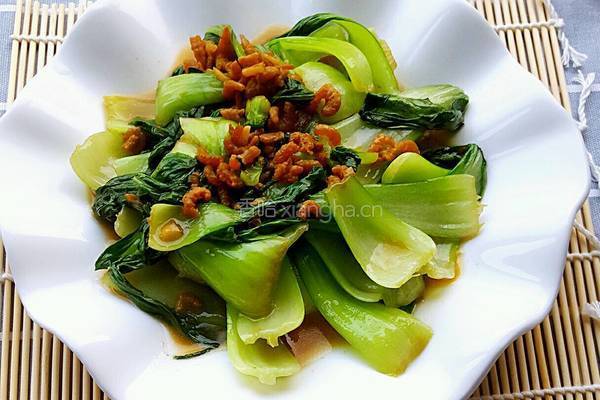 海米油菜的做法图解9