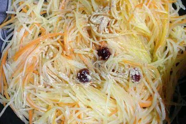 素炒土豆胡萝卜丝的做法图解5