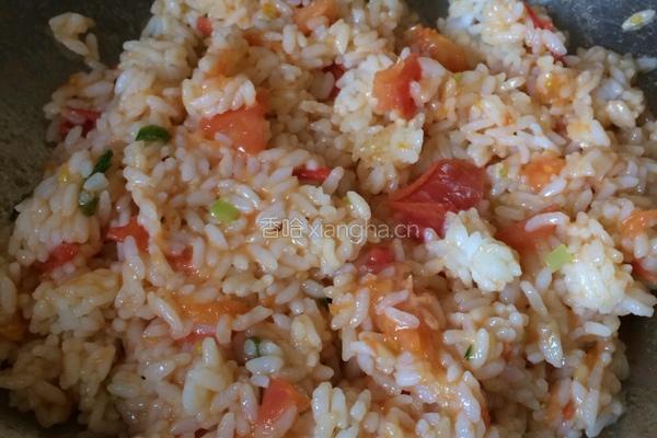 番茄炒饭的做法图解7