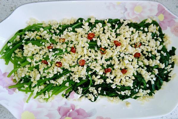 蒜蓉茼蒿的做法图解4
