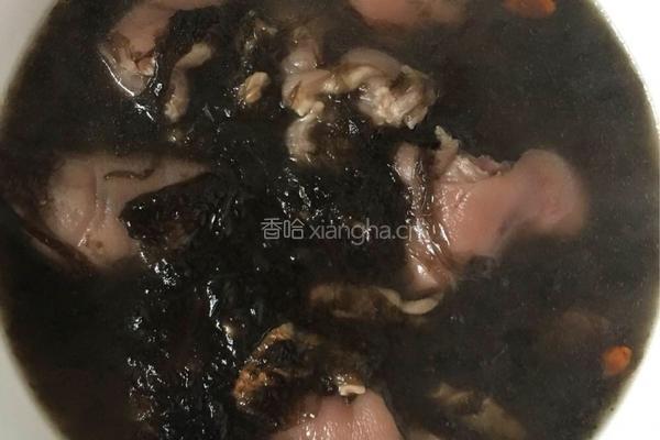 当归紫菜猪蹄汤的做法图解5