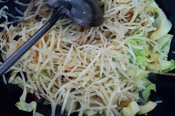 家常炒饼丝的做法图解6