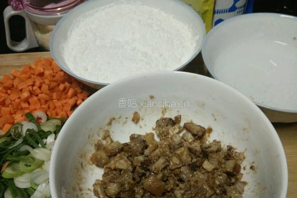 葱香卤肉千层饼的做法图解2