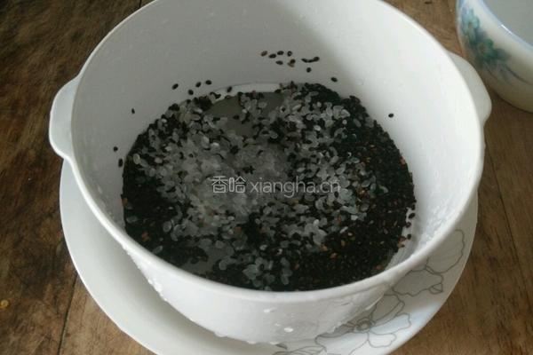 黑芝麻山药糊的做法图解3