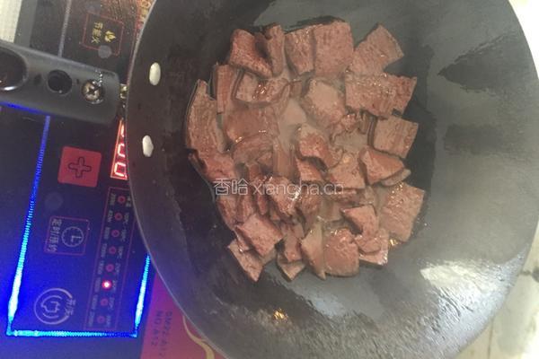 清炒猪血的做法图解3