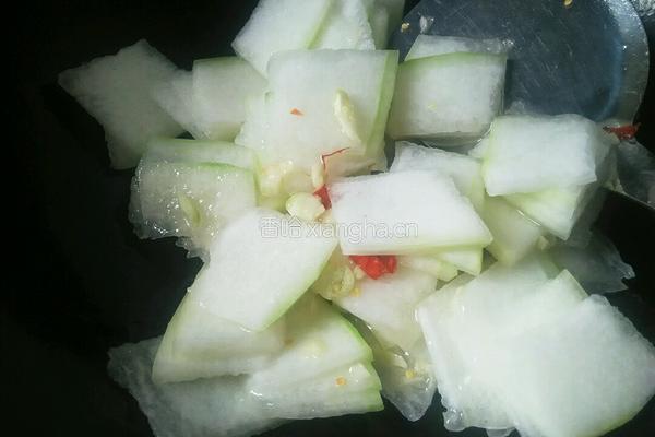 清炒冬瓜的做法图解4