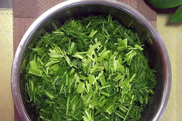茴香苗拨烂子的做法图解3