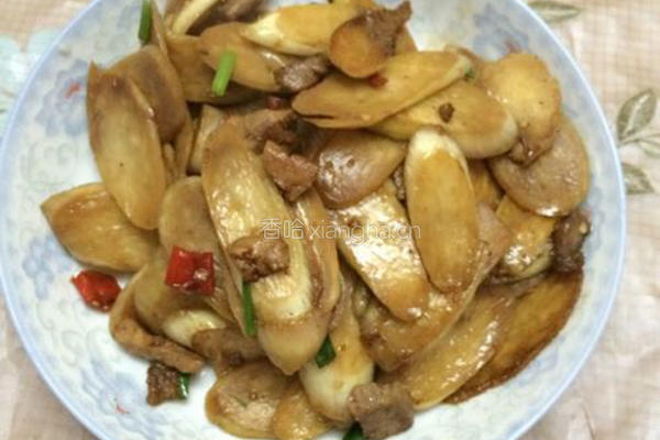 高笋炒肉的做法图解10