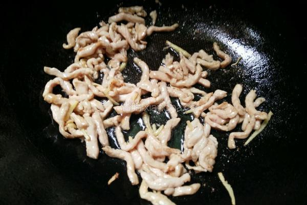 鲜茶树菇炒肉的做法图解4