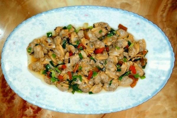 葱香蛤蜊肉的做法图解5
