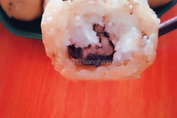 豆沙糯米丸子的做法图解6