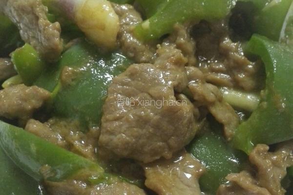 嫩滑牛肉炒青椒的做法图解4
