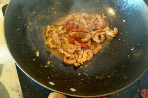 蒜苗炒肉的做法图解5