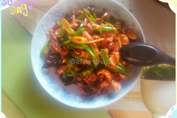 尖椒爆炒鸡胗的做法图解6