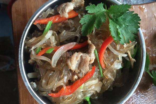 洋葱肉丝炒地瓜粉丝的做法图解6